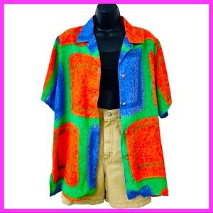 Vintage Your Way Miami Florida. Colorful Retro Button Down Shirt l.

Size: XXL